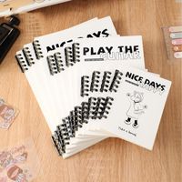 1 Piece Letter Learning School Raw Wood Pulp Retro Vacation Notebook main image 5