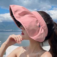 Mujeres Elegante Básico Estilo Simple Color Sólido Grandes Aleros Sombrero Para El Sol sku image 6