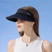 Mujeres Elegante Básico Color Sólido Grandes Aleros Sombrero Para El Sol sku image 3