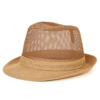 Men's Simple Style Solid Color Crimping Fedora Hat main image 2