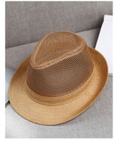 Men's Simple Style Solid Color Crimping Fedora Hat main image 4