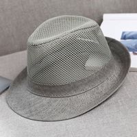 Men's Simple Style Solid Color Crimping Fedora Hat sku image 3