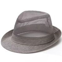 Men's Basic Simple Style Solid Color Crimping Fedora Hat sku image 2