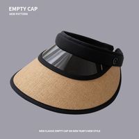 Women's Classic Style Solid Color Big Eaves Sun Hat main image 5