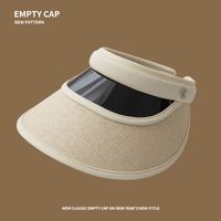 Women's Classic Style Solid Color Big Eaves Sun Hat main image 4