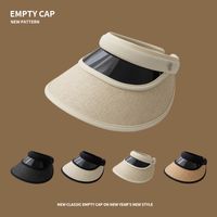 Women's Classic Style Solid Color Big Eaves Sun Hat main image 6