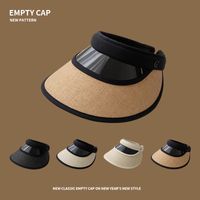 Women's Classic Style Solid Color Big Eaves Sun Hat main image 2