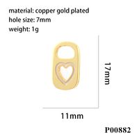 1 Piece Copper Can Heart Shape Casual Hip-Hop Commute main image 2