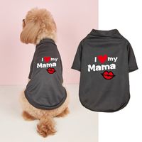 Simple Style Polyester Letter Heart Shape Pet Clothing sku image 1