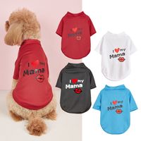 Simple Style Polyester Letter Heart Shape Pet Clothing main image 1