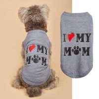 Cute Polyester Letter Heart Shape Pet Clothing sku image 1