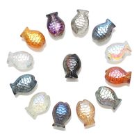 A Pack Of 30 10 * 14mm Hole 1~1.9mm Glass Glass Fish Beads main image 3