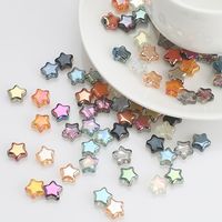 100 PCS/Package Diameter 8mm Hole 1~1.9mm Glass Star Beads main image 3