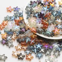 A Pack Of 30 13 * 14mm Hole 1~1.9mm Glass Glass Starfish Beads main image 3