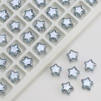 100 PCS/Package Diameter 8mm Hole 1~1.9mm Glass Star Beads sku image 13