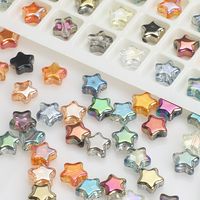 100 PCS/Package Diameter 8mm Hole 1~1.9mm Glass Star Beads main image 5