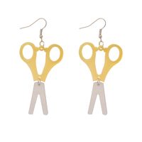 1 Pair Funny Scissors Stainless Steel Arylic Drop Earrings main image 1