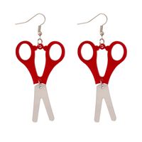 1 Pair Funny Scissors Stainless Steel Arylic Drop Earrings main image 4