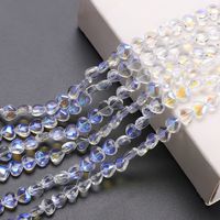 50 PCS/Package 8 * 5mm Glass Glass Heart Shape Beads sku image 2
