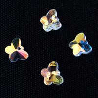 20 Pcs/package Simple Style Star Heart Shape Snowflake Crystal Glass Plating Jewelry Accessories main image 5