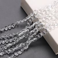 50 PCS/Package 8 * 5mm Glass Glass Heart Shape Beads sku image 1