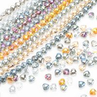 50 PCS/Package 8 * 5mm Glass Glass Heart Shape Beads main image 5