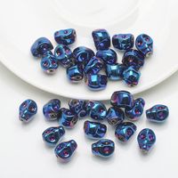 30 Pieces Per Pack 8 * 10mm 1mm Glass Glass Skull Beads sku image 6