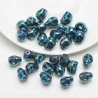 30 Pieces Per Pack 8 * 10mm 1mm Glass Glass Skull Beads sku image 7