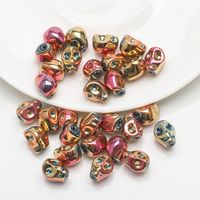 30 Pieces Per Pack 8 * 10mm 1mm Glass Glass Skull Beads sku image 15