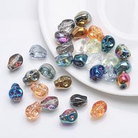 30 Pieces Per Pack 8 * 10mm 1mm Glass Glass Skull Beads main image 1