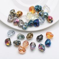 30 Pieces Per Pack 8 * 10mm 1mm Glass Glass Skull Beads main image 3