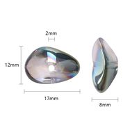 20 PCS/Package 12*17 * 8mm Hole 2~2.9mm Glass Glass Irregular Beads main image 2