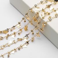 1 Piece Simple Style Leaves Heart Shape Butterfly Alloy Plating Chain Jewelry Accessories sku image 21