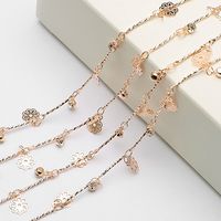1 Piece Simple Style Leaves Heart Shape Butterfly Alloy Plating Chain Jewelry Accessories sku image 20