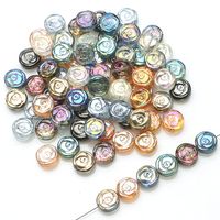 A Pack Of 30 Diameter 10mm Hole Under 1mm Glass Rose Beads main image 6