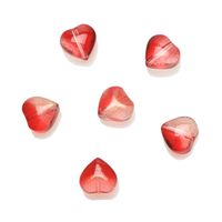 50 PCS/Package 8 * 5mm Hole 1~1.9mm Glass Heart Shape Beads sku image 3