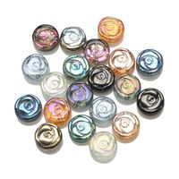A Pack Of 30 Diameter 10mm Hole Under 1mm Glass Rose Beads main image 5