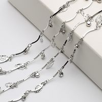 1 Piece Simple Style Leaves Heart Shape Butterfly Alloy Plating Chain Jewelry Accessories sku image 11
