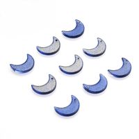 50 Pcs/package Simple Style Moon Glass Stoving Varnish Jewelry Accessories sku image 6