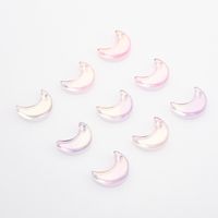 50 Pcs/package Simple Style Moon Glass Stoving Varnish Jewelry Accessories sku image 10