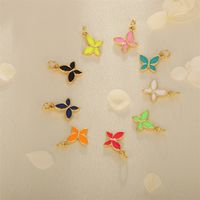 1 Piece Ig Style Cute Romantic Butterfly Copper Enamel Plating Jewelry Accessories main image 10