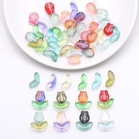 20 Sets Per Pack 5 * 14mm 8 * 10mm Glass Flower Beads sku image 2