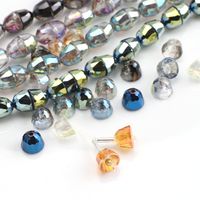 50 Stück/Paket 7*8mm Loch 1~1.9mm Kristall Glas Einfarbig Perlen main image 5