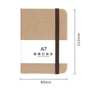 1 Piece Letter Learning School Imitation Leather Wood-free Paper Preppy Style Formal Artistic Notebook sku image 2