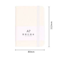 1 Piece Letter Learning School Imitation Leather Wood-free Paper Preppy Style Formal Artistic Notebook sku image 3