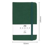 1 Piece Letter Learning School Imitation Leather Wood-free Paper Preppy Style Formal Artistic Notebook sku image 11