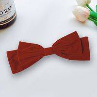 Women's Casual Simple Style Commute Bow Knot Alloy Flannel Hair Clip main image 5