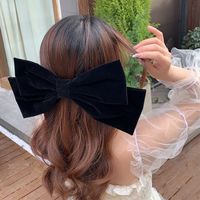 Women's Casual Simple Style Commute Bow Knot Alloy Flannel Hair Clip main image 3