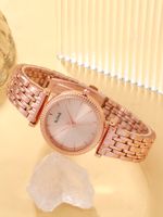 Casual Cute Luxurious Solid Color Folding Buckle Buckle Quartz Women's Watches main image 6