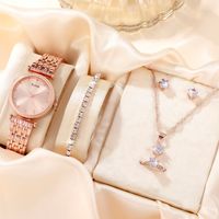 Casual Cute Luxurious Solid Color Folding Buckle Buckle Quartz Women's Watches main image 1